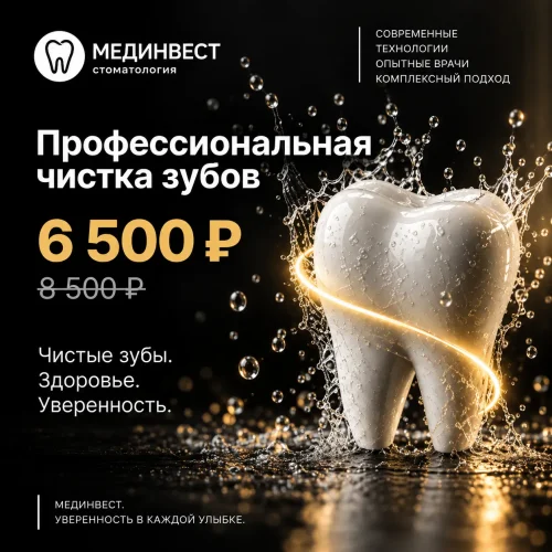 Профессиональная чистка зубов в Ярославле Мединвест